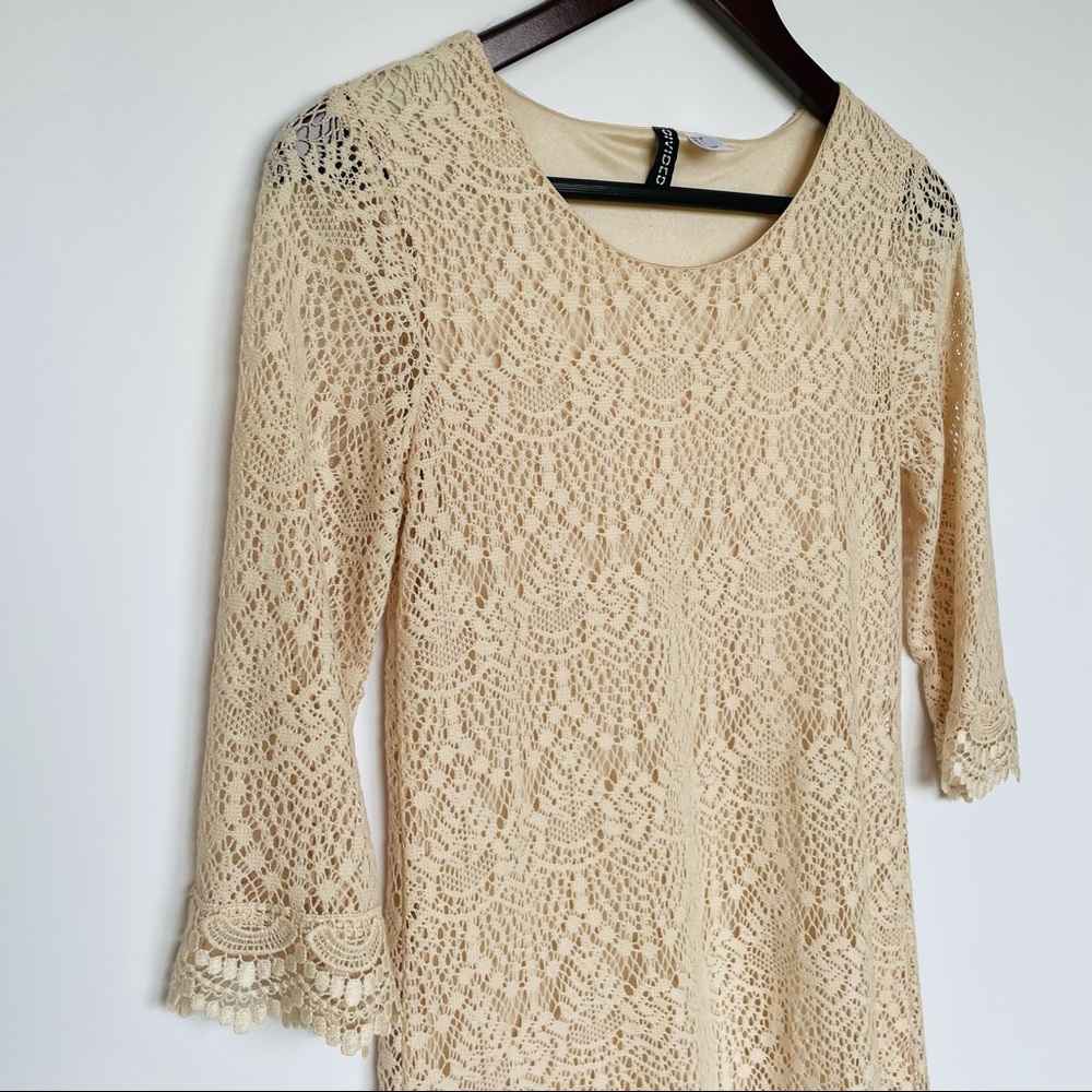 Divided H&M Lace Cream Dress Size 4